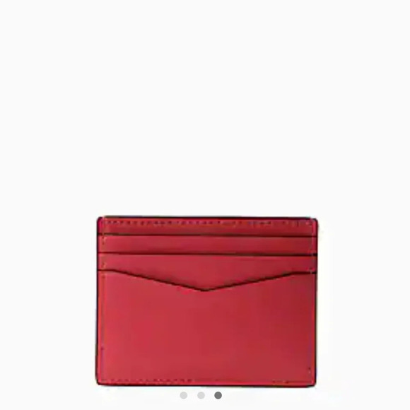 Kate Spade Red Staci Small Wallet NEW - Picture 3 of 3